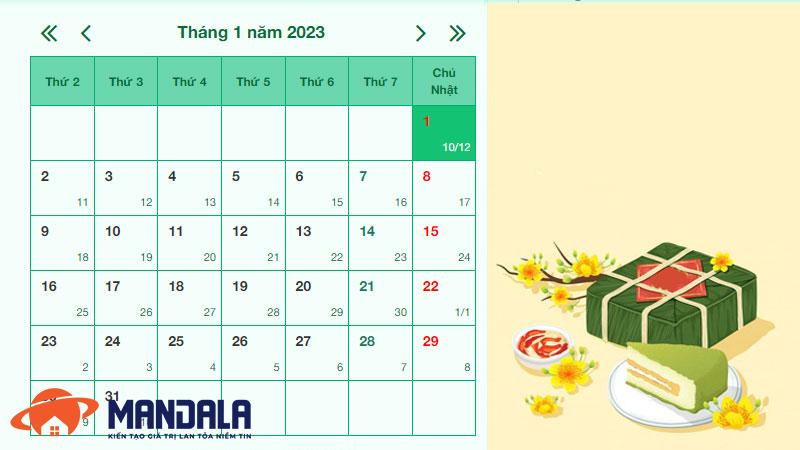 Tết Dương lịch 2023 được nghỉ mấy ngày?